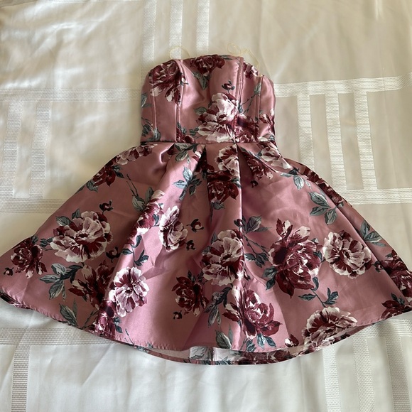 Speechless Pink Floral Mini Dress - Picture 3 of 3